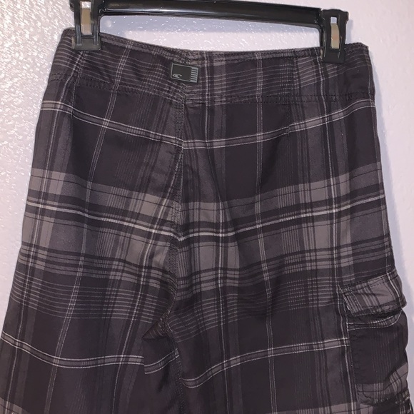 O’Neill plaid summer board short swim trunks black grey - Picture 7 of 10